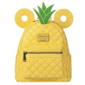 Disney Parks Loungefly Mickey Pineapple Ears Mini Backpack NEW & SEALED